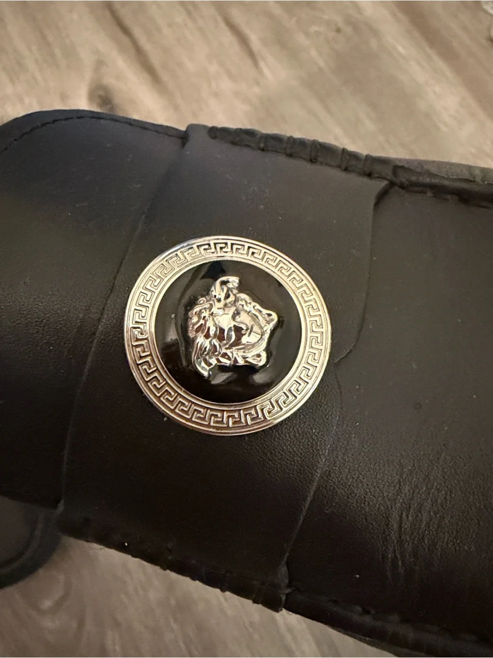 Authentic Versace leather dress loafers
